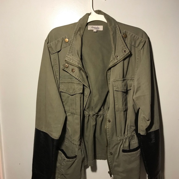 Charlotte Russe Jackets & Blazers - Olive Green Light Jacket